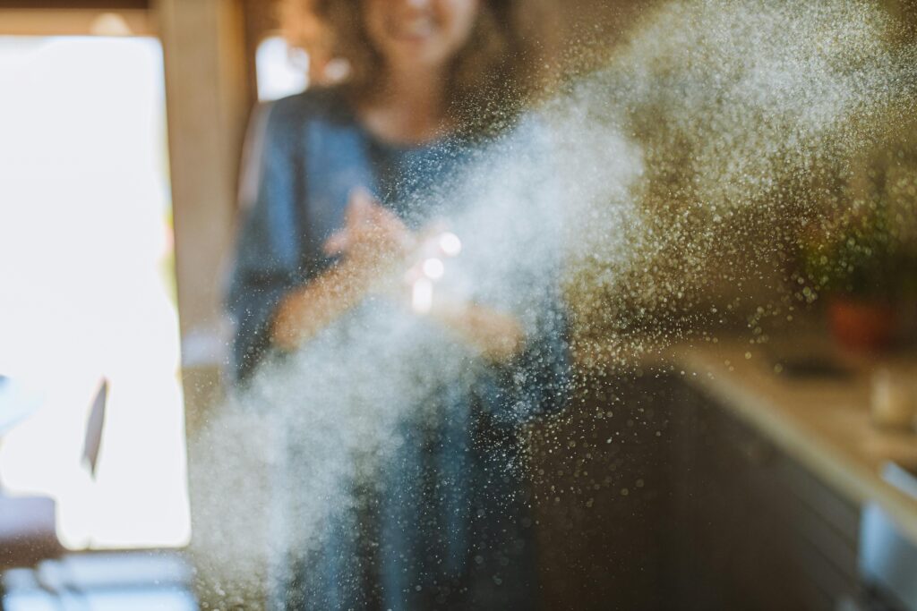 dust floating in the air of a home